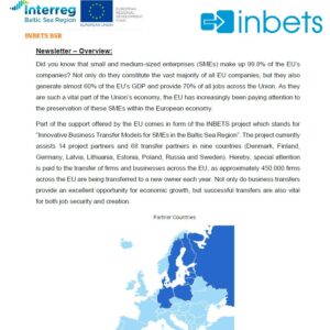 INBETS Newsletter 1: Overview